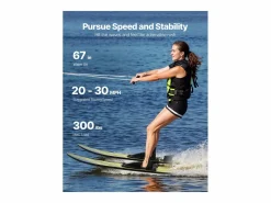 Combo Esquí Náutico SucceBuy, 170,2 cm para Adultos con Fijaciones Ajustables X-9