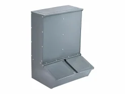 New Comedero para Cerdos SucceBuy, 130 L, Puerta Doble de Metal que Puede Acoger Hasta 8 Cerdos Comida Para Animales De Compañía
