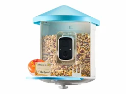 Outlet Comederos para Aves Inteligente SucceBuy con Cámara, 2K HD, Especies IA, Alimentado por Energía Solar Azul