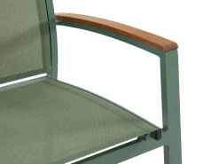 MYLIA Comedor de jardín aluminio mesa extensible 180/240 y 6 sillones - - NAURU