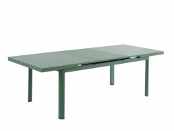 MYLIA Comedor de jardín aluminio mesa extensible 180/240 y 6 sillones - - NAURU