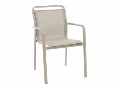 Online Comedor de jardín de aluminio: una mesa redonda extensible L.150/200 cm y 6 sillones apilables - - VELYRA de Comedores De Jardín