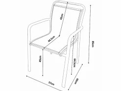 Best Comedor de jardín de aluminio: una mesa redonda extensible L.150/200 cm y 4 sillones apilables - - VELYRA de Comedores De Jardín