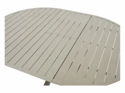 Best Comedor de jardín de aluminio: una mesa redonda extensible L.150/200 cm y 4 sillones apilables - - VELYRA de Comedores De Jardín