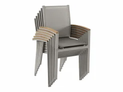 Best Comedor de jardín de aluminio con mesa extensible 180/240 y 8 sillas - NAURU de Comedores De Jardín
