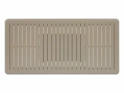 Online MYLIA Comedor de jardín de aluminio: una mesa extensible L.205/286.5 cm y 6 sillones apilables - - MACILA de Topo