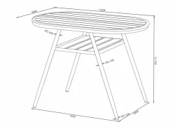 Hot Comedor de jardín de aluminio: Una mesa y 2 sillones - - ADEA de Comedores De Jardín