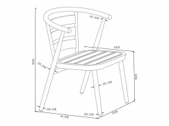 Hot Comedor de jardín de aluminio: Una mesa y 2 sillones - - ADEA de Comedores De Jardín