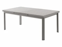 Online MYLIA Comedor de jardín de aluminio con mesa extensible 180/240 y 6 sillas - NAURU de Topo