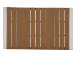 New Comedor de jardín de aluminio: una mesa L.150 cm y 6 sillones apilables - Natural claro y blanco - NYROS de Comedores De Jardín