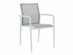 New MYLIA Comedor de jardín de aluminio: una mesa extensible + 4 sillas - YOHA de Blanco