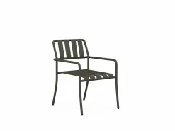Discount MYLIA Comedor de jardín de metal: 1 mesa de 160 cm y 6 sillas - - BIRMOS Gris antracita