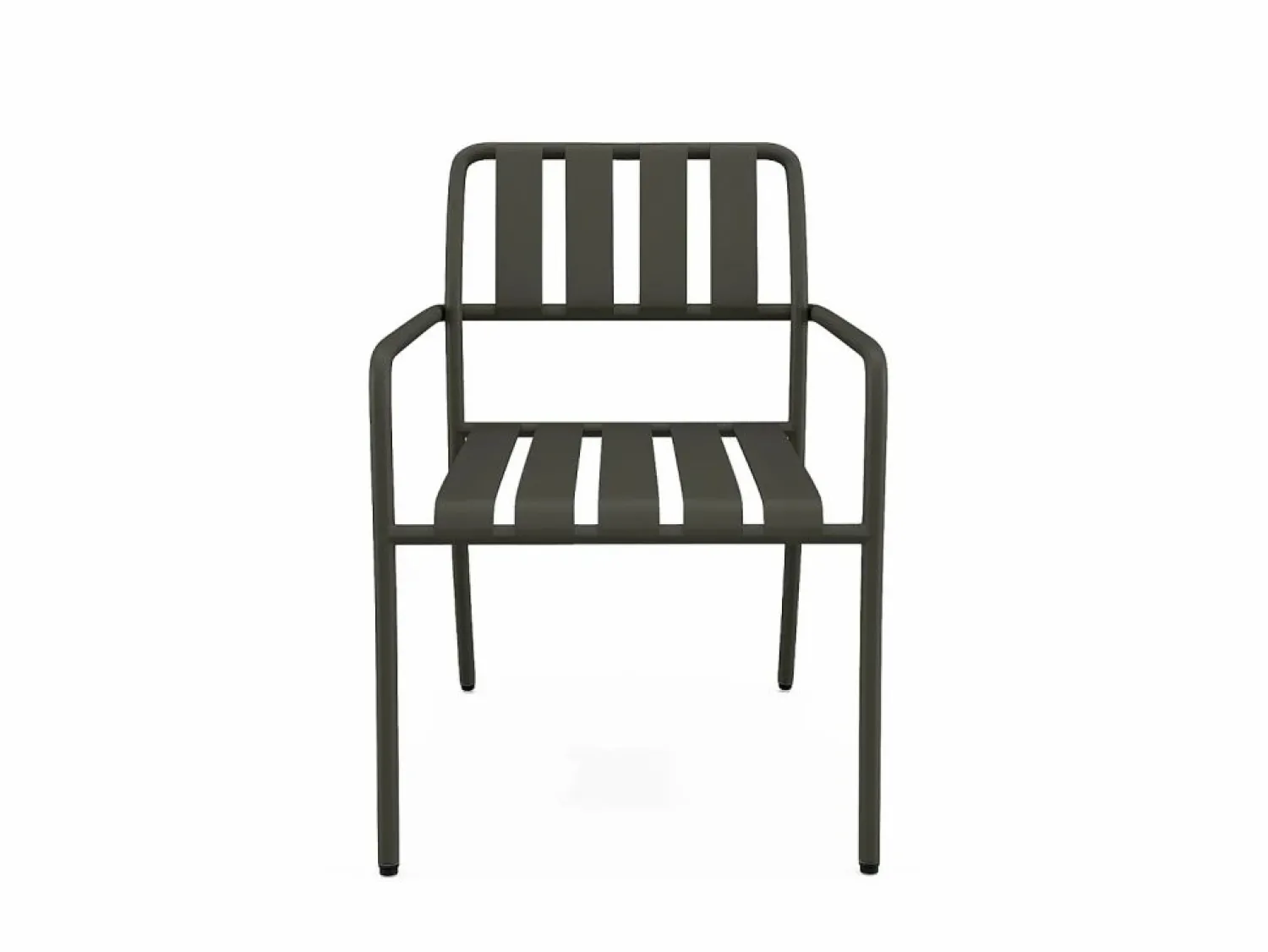 Discount MYLIA Comedor de jardín de metal: 1 mesa de 160 cm y 6 sillas - - BIRMOS Gris antracita