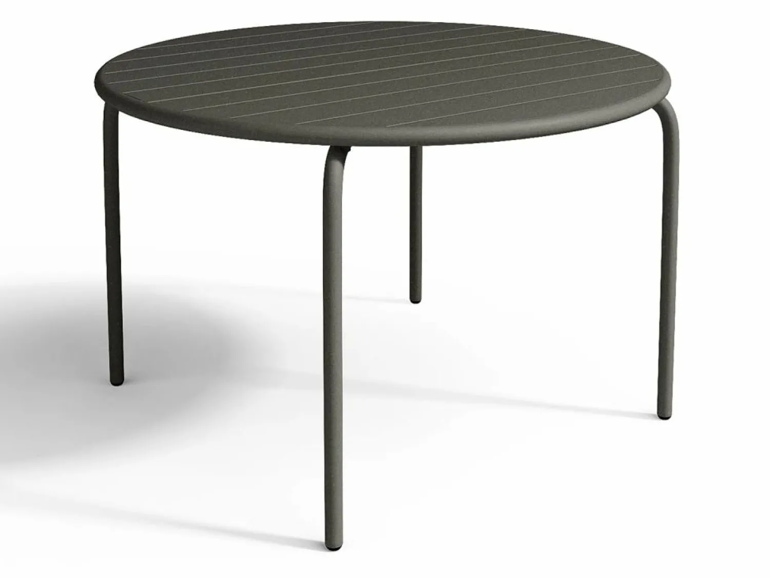 Outlet Comedor de jardín de metal 1 mesa y 4 sillones apilables - MIRMANDE Comedores De Jardín