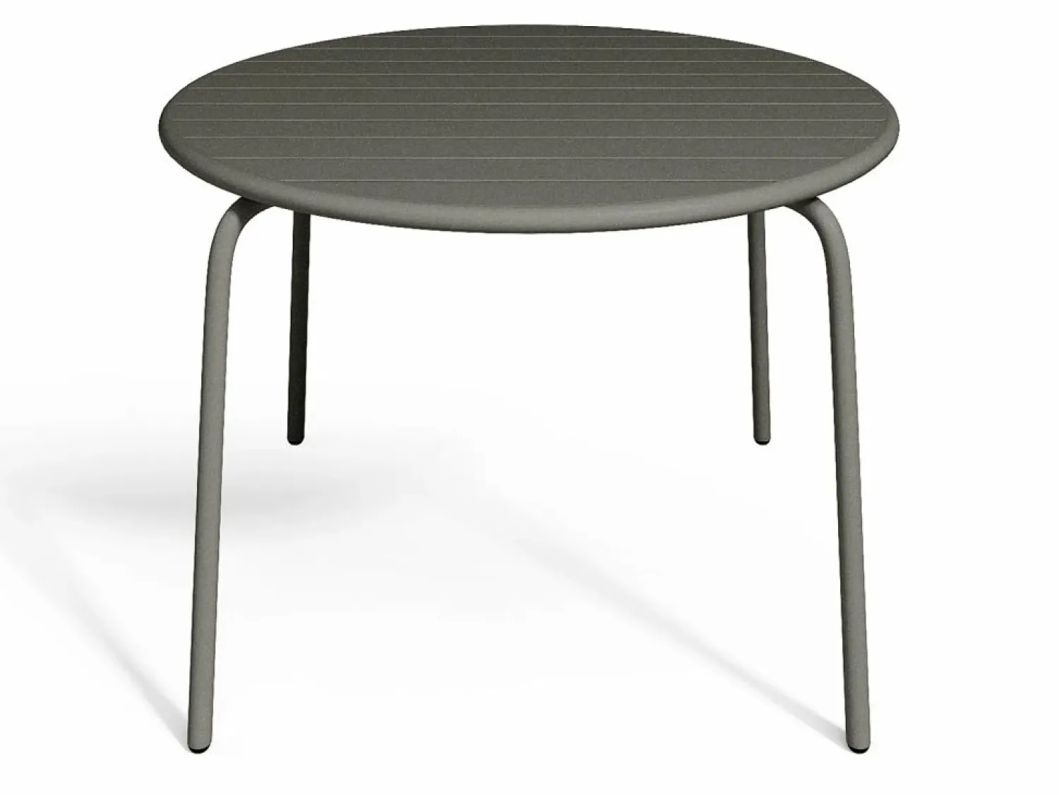 Outlet Comedor de jardín de metal 1 mesa y 4 sillones apilables - MIRMANDE Comedores De Jardín