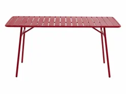 MYLIA Comedor de jardín de metal 1 mesa, 6 sillones - MIRMANDE