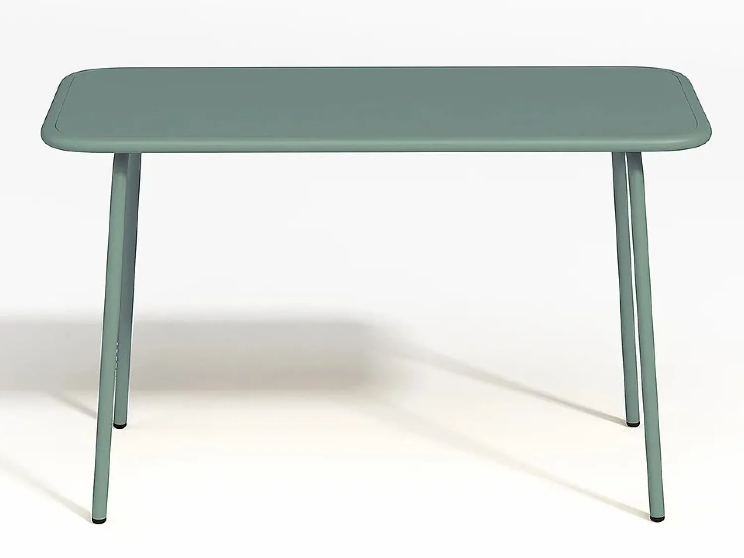 Hot MYLIA Comedor de jardín para niños de metal - 1 mesa y 4 sillas Verde almendra