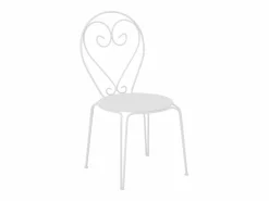 Hot MYLIA Comedor jardin estilo hierro forjado - - GUERMANTES Blanco