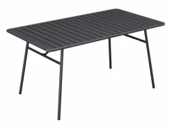 Clearance Comedor jardín metal mesa y 8 sillas apilables - MIRMANDE de Comedores De Jardín