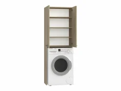 TOPESHOP COMO - Mueble para lavadora de estilo moderno - 183x64x30 - 2 puertas+4 baldas