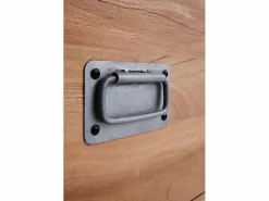 New Comoda de madera maciza de acacia reciclada Color natural claro