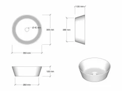 New Composición de lavabo doble ASTRA de 9 piezas havana piedra Beige
