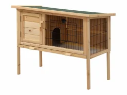 Clearance Vente-unique Conejera con patas para conejos y roedores - Ancho 91 x Prof. 45 x Alt. 70 - LAPIUS Color natural claro