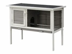 Vente-unique Conejera con patas para conejos y roedores - Ancho 91 x Prof. 45 x Alt.. 70 cm - LAPIUS