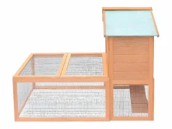 Sale Conejera jaula de animales con patio exterior madera ES735397 Transportín De Paseo Para Animales