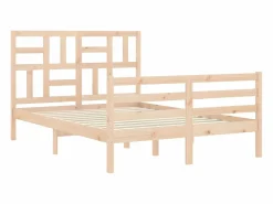Outlet Conejera jaula de animales con doble piso de madera ES393606 Blanco