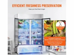 Sale Congelador Comercial SucceBuy 1 100 L Vertical 2 Puertas Plateado