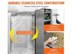 Sale Congelador Comercial SucceBuy 1 100 L Vertical 2 Puertas Plateado