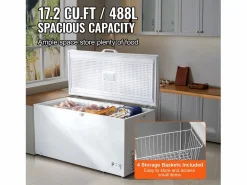 Outlet Congelador Horizontal SucceBuy de 488 L con 4 Cestas Electrodomésticos De Frío