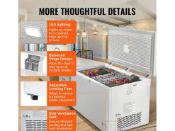 Outlet Congelador Horizontal SucceBuy de 488 L con 4 Cestas Electrodomésticos De Frío