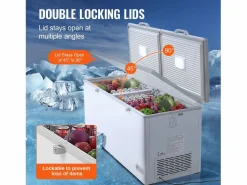 Outlet Congelador Horizontal SucceBuy de 561 L con 4 Cestas y Tapas Dobles Blanco