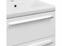 Sale Conjunto para baño de pie, 80 cm, armario con lavabo, columna Bryza Blanco