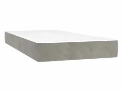 Conjunto Boxspring - 80x200 cm + colchón terciopelo claro ES689838