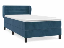 Conjunto Boxspring - 80x200 cm + colchón terciopelo oscuro ES692308