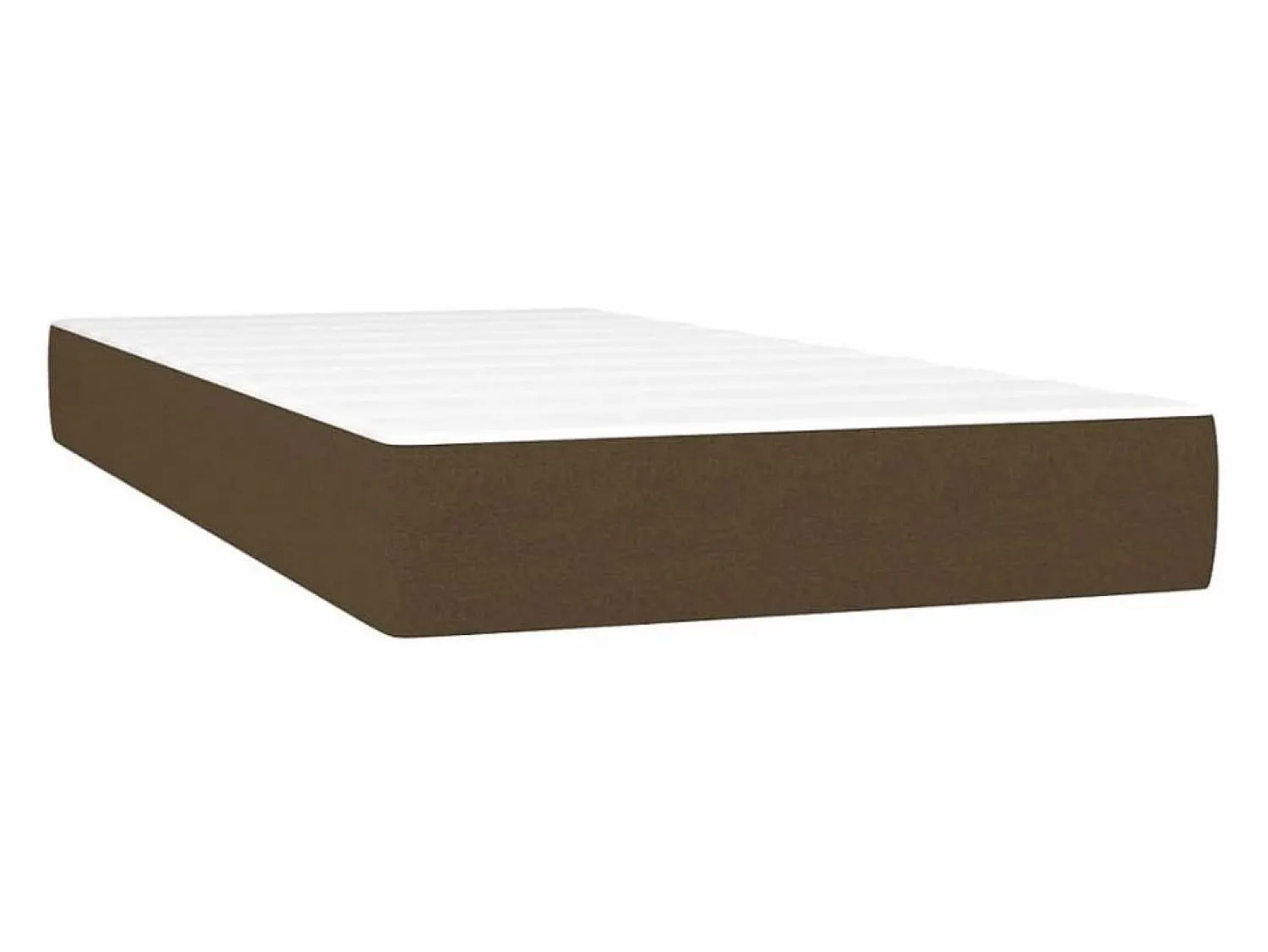 Clearance Conjunto Boxspring - 90x190 cm + Somieres + colchón tela marrón oscuro ES45859 Cama Continental Boxspring