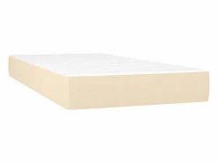 Hot Conjunto Boxspring - 90x190 cm + colchón tela color ES839850 Crema