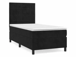 Sale Conjunto Boxspring - 80x200 cm + Somieres + colchón terciopelo ES39111 Negro