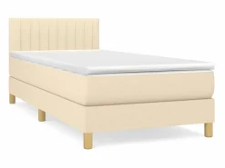 Conjunto Boxspring - 90x200 cm + Somieres + colchón tela color ES39048
