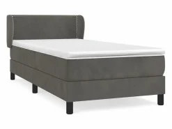Clearance Conjunto Boxspring - 90x200 cm + colchón terciopelo oscuro ES531993 Cama Continental Boxspring