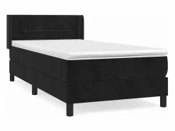 Sale Conjunto Boxspring - 80x200 cm + Somieres + colchón terciopelo ES44986 Negro