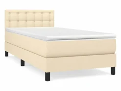 Hot Conjunto Boxspring - 90x190 cm + colchón tela color ES614233 Cama Continental Boxspring