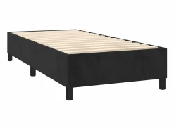 Sale Conjunto Boxspring - 90x200 cm colchón y LED terciopelo ES433243 Cama Continental Boxspring
