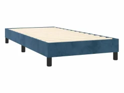 Discount Conjunto Boxspring - 80x200 cm + Somieres + colchón terciopelo oscuro ES37082 Cama Continental Boxspring