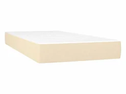 Outlet Conjunto Boxspring - 90x190 cm + Somieres + colchón tela color ES45022 Crema