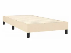 Conjunto Boxspring - 90x190 cm + colchón tela color ES543428 Crema