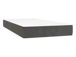Conjunto Boxspring - 90x200 cm + Somieres + colchón terciopelo oscuro ES35520